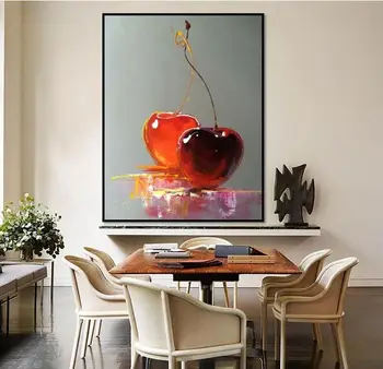 

Hand painted abstract art fruit on canvas oil painting for wall pictures Home Decor Art