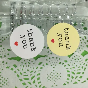 

300pcs 3*3cm Thank you seal stickers Gift seal stationery sticker for homemade bakery Packaging label paper