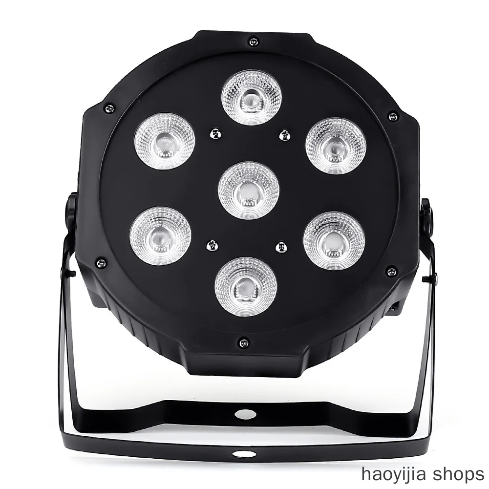 

New LED DJ Wall Washer Stage Lighting No Noise 7x12W LED Flat Four Lights 4in1 Fashion