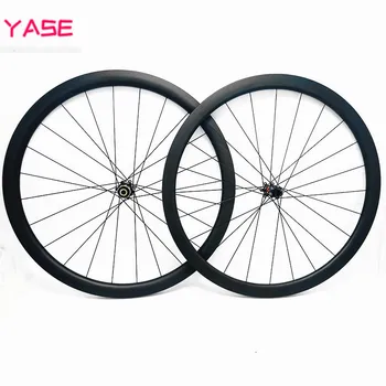 

Road bike wheels 700c wheelset 25x25mm tubular D411SB-412SB 100x12mm 142x12mm Central lock/6 nails bicycle disc brake wheelset