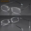 Titanium Frame Ultra Light Memory Super Stretch Temple Anti-fatigue Rimless Reading Glasses 0.75 1 1.5 1.75 2 2.25 To 4 4