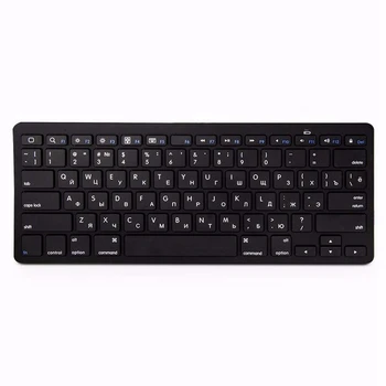 

Russian Keyboard Ultra-Thin Bluetooth 3.0 Wireless Keyboard For Computer Office Without Battery Black Plastic