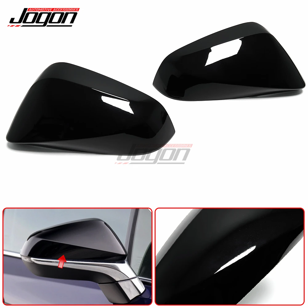Replacement Black Color Side Wing Rear View Mirror Caps Cover For Lexus