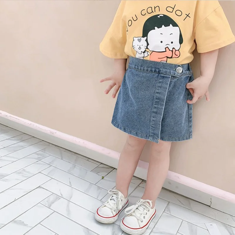 COOTELILI Kids Clothing Summer Girls Shorts Skirt Baby Jeans Pants Summer Beach Denim Pant Shorts For Girls Clothing (6)