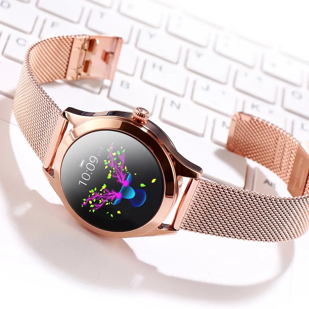 HOT Smart Watch OLED Color Screen Smartwatch Women Fitness Tracker Heart Rate Monitor Sport Clock Oxygen Pedometer Smartwatch