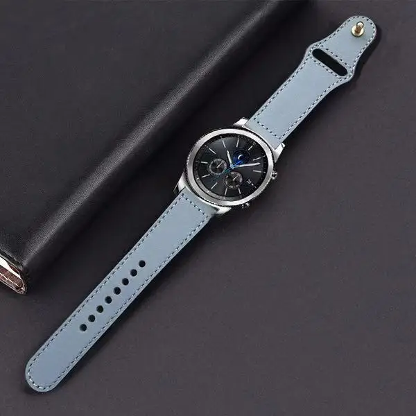22 мм 20 мм для samsung gear sport S2 S3 Frontier классический ремешок active galaxy watch 42 мм 46 мм ремешок huawei GT 2 huami amazfit bip - Цвет ремешка: Серый
