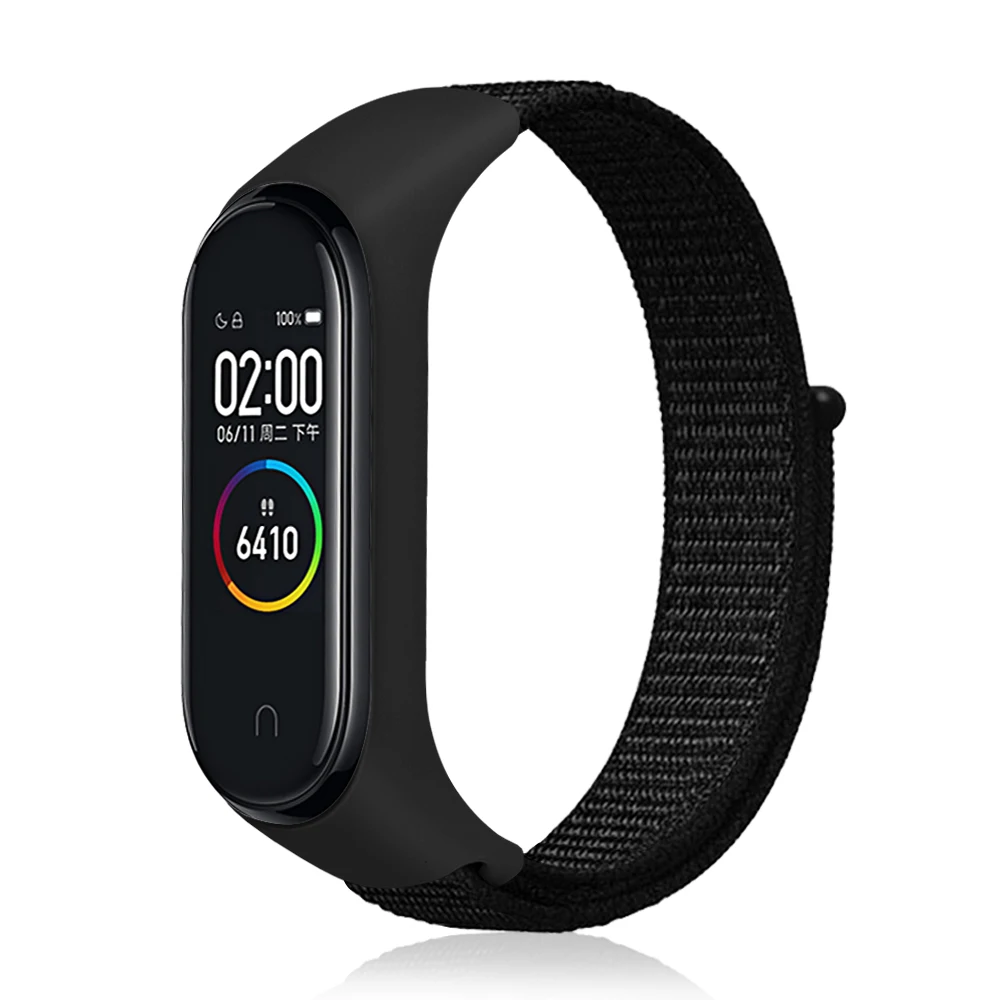 Nylon loop replaceable Bracelet for Xiaomi Mi band 3 Sports Wristband Breathable Strap for Xiaomi Miband 4 smart watch Accessori