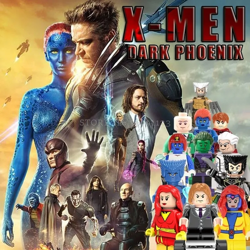 X Men Super Heroes Росомаха Дэдпул Storm Rogue профессора Iceman Лига Справедливости собрать