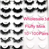 Mikiwi FL 18-22mm Fluffy Lashes 10/20/30/50/100 Pairs 100% Handmade Messy Wholesale 3d Mink Make up Lashes Dramatic Eyelashes 1