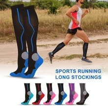 Sport Corsa E Jogging Lunga Calza Calcio Calzini Da Calcio Gamba Compressione Stretch Calza Da Ginnastica Calze A Compressione Calze a compressione