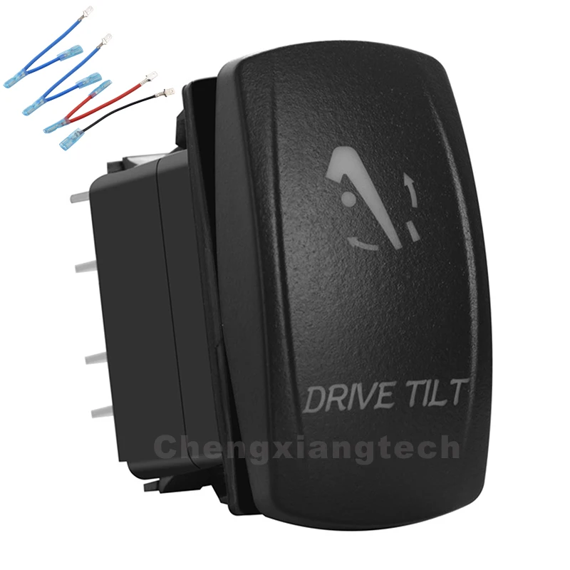 

(red/white/blue/orange) Led Drive Tilt 7Pin (On) Off (On) 12V 24V DPDT Car Boat Momentary Rocker Toggle Switch Jumper Wires Set