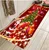 3D Рождественский Санта-Клаус, Противоскользящий коврик для кухни, столовой, камина, пола, фланелевый ковер, ковер, прочное Рождественское украшение для дома, напольный коврик - Цвет: 09