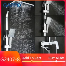 GAPPO смеситель для душа набор бронзовый водопад настенный смеситель для ванны смеситель для душа хромированная душевая головка набор для ванной G2407 G2407-8