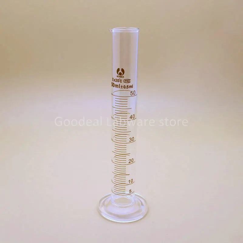 4pcs/set(10ml, 25ml, 50ml, 100ml) Laboratory Graduated Thicken Glass Measuring Cylinder Percision Measuring Tools for School