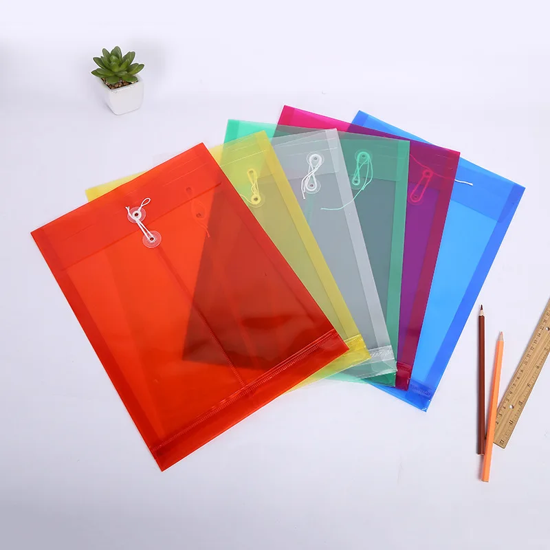 

Manufacturers Wholesale Transparent PP Plastic Advertisement Portfolio A4 Folder File Bag Customizable Logo Currently Available