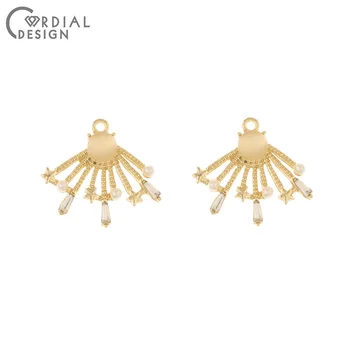 

Cordial Design 50Pcs 23*25MM Jewelry Accessories/Pendant/DIY Making/Cat Eye Effect/Earring Findings/Hand Made/Rhinestone Charms