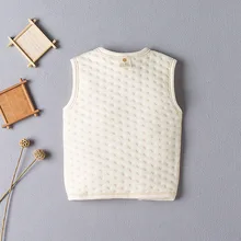 Детская одежда; Детский Цветной хлопковый жилет; теплый жилет с бархатной подкладкой; сезон осень-зима; стиль для мужчин и женщин