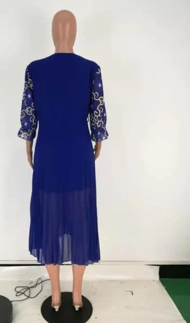 2019 новый стиль африканская женская одежда Дашики модный принт ткань платье размер L XL XXL