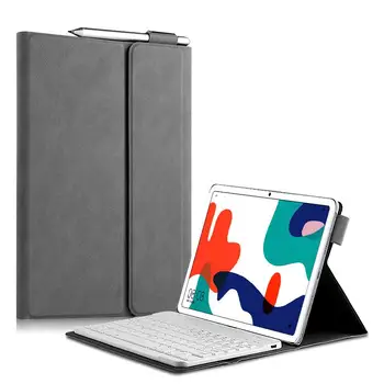 

Wireless Bluetooth keyboard Cover For HUAWEI Mate Pad MatePad 10.4 inch BAH3-W09 BAH3-AL00 Tablet Case PU Leather stand Funda