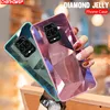 Coque de téléphone 3D en cristal diamant pour Xiaomi, étui de protection arrière Capa pour Redmi Note 9 S, 9 S, 8, 9 Pro Max, avec miroir Laser et paillettes ► Photo 1/6