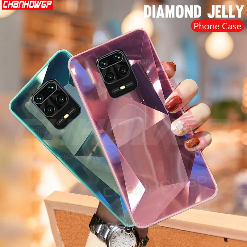 3D чехол с кристаллами и бриллиантами для Xiaomi Redmi Note 9S 9 S блестящие зеркальные