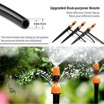 

Drip Irrigation Kit - 40m 1/4\" Micro Garden Irrigation DIY System For Plants Watering Planting