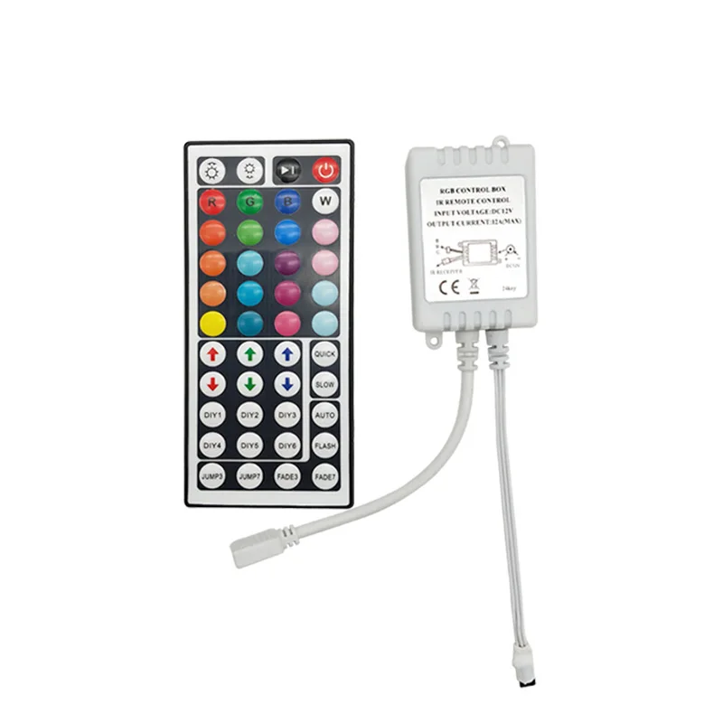cheap Led Controller 44 Keys LED IR RGB Controler LED Lights Controller Remote DC12V 6A For RGB 2835 3528 5050 LED Strip