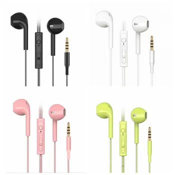 

Candy colors Wired Headphones Bass Stereo Earbuds Sports Waterproof Earphone Music Headsets for Samsung iphone for Xiaomi Huawei