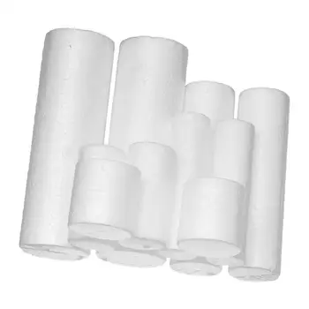 10pcs Polystyrene Styrofoam Cylinder Ornaments for Painting Craft 5 Sizes 1