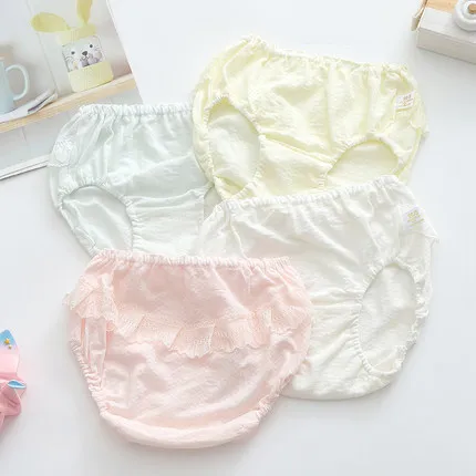 

Children's Panties Baby Bread Pants Summer Thin Mesh Girls Lace Shorts Fashion Female Student Triangle Inner Kids Panties Cotton