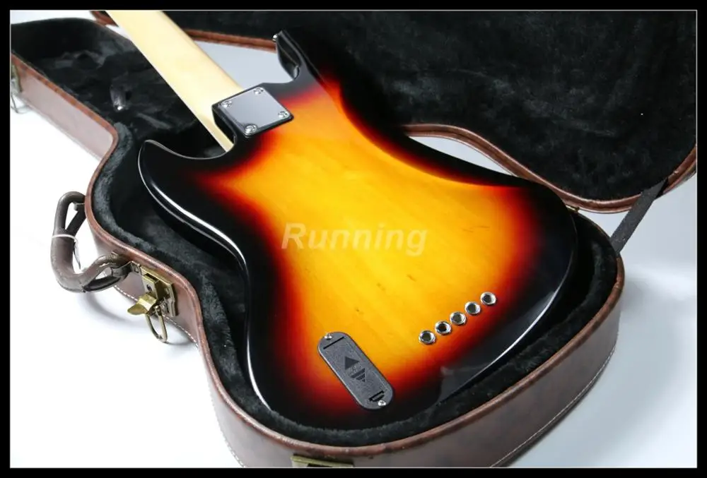 5 струн бас гитара Sunburst Цвет палисандр клен гриф с блочной инкрустацией бас струны