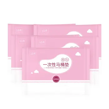 

10Pcs Water-soluble Disposable Toilet Seat Paper Maternal Toilet Pad Paper Sitting Toilet Paper