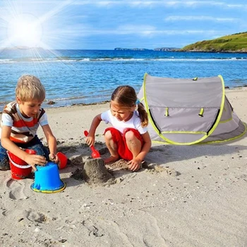 

Portable Baby Travel Bed Toy Tent Portable Baby Beach Tent UPF 50+ Sun Shelter Folding Outdoor Chid Travel Bed Mosquito Net Toy