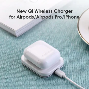 

Portable USB Charger Cable Qi Wireless Charger Stand for iPhone headset Wireless Fast Charging Pad for Air Pods Pro