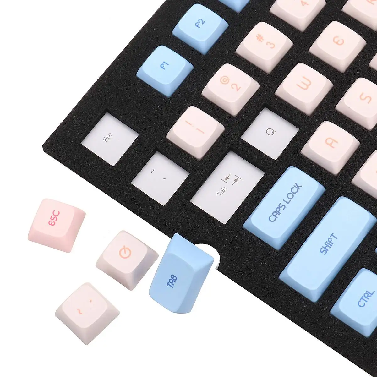 Детская тема 104-key Keycaps PBT Материал термосублимационный процесс Keycap для Minila67 GH60/64/68 660m 980m