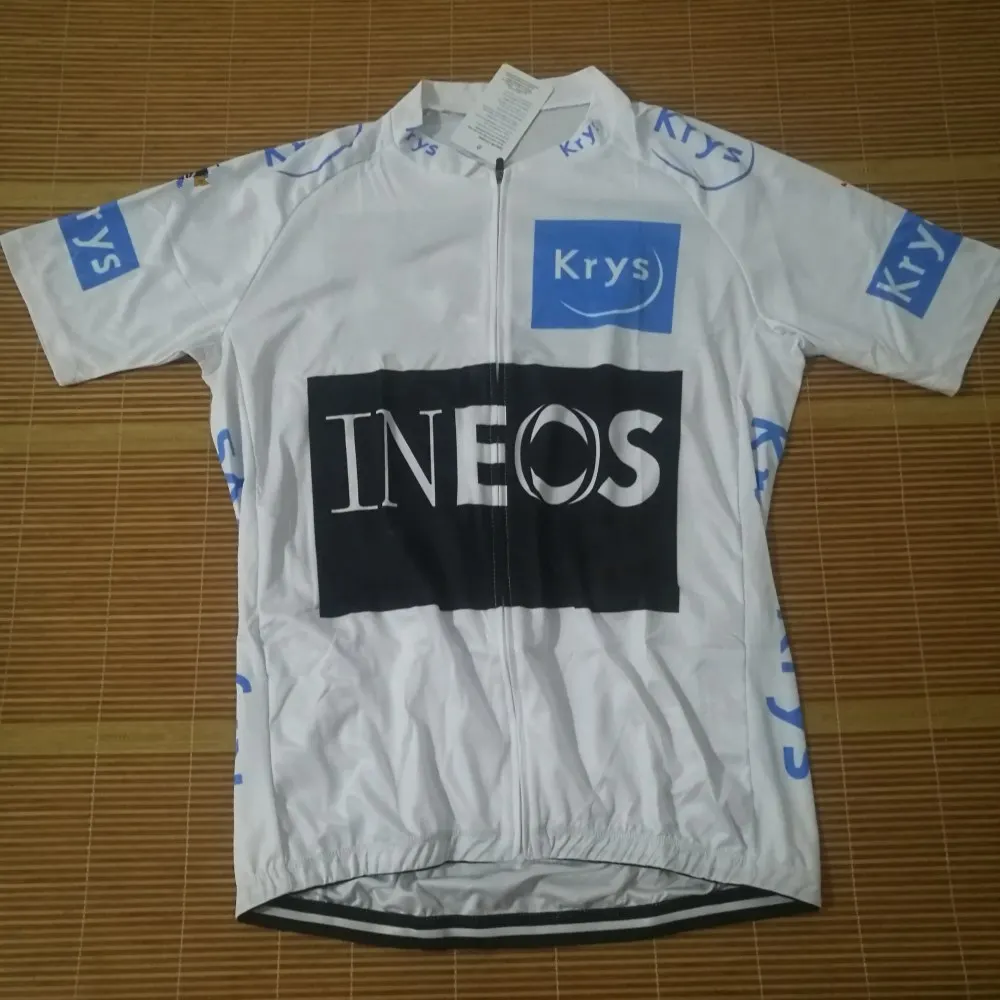 Профессиональная команда ineos Франция Тур Чемпион лидер честь Велоспорт Джерси Цикл Майо дышащий MTB велосипед одежда Ropa ciclismo - Цвет: white france
