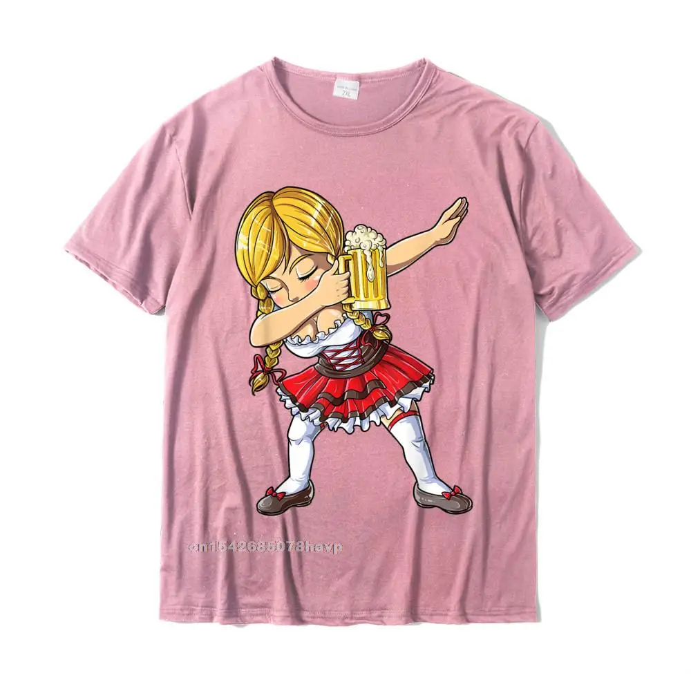 Europe 100% Cotton Tops Shirt for Men Street Top T-shirts Customized Family Round Collar T Shirt Short Sleeve Free Shipping Dabbing German Girl T Shirt Oktoberfest Women Dirndl Beer T-Shirt__2383. pink