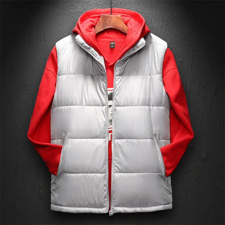 Male Vest Coat 2019 Autumn Winter Men Sleeveless Jacket Camouflage Padded Down Vest Men Waistcoat Brand Clothing Plus Size 6XL 12
