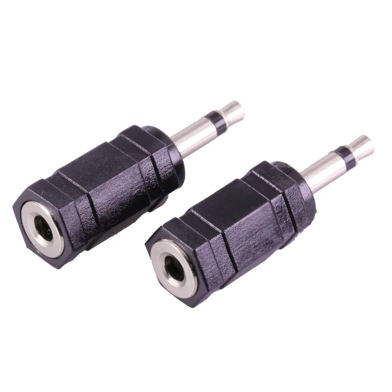 100pcs lot 3 5mm Mono Plug to 3 5mm Mono Jack Male to Female 3 5mm Audio Adapter 3 5mm Earphone Headphone Adapter