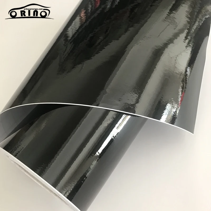 Black Gloss Vinyl Wrap Sticker-3