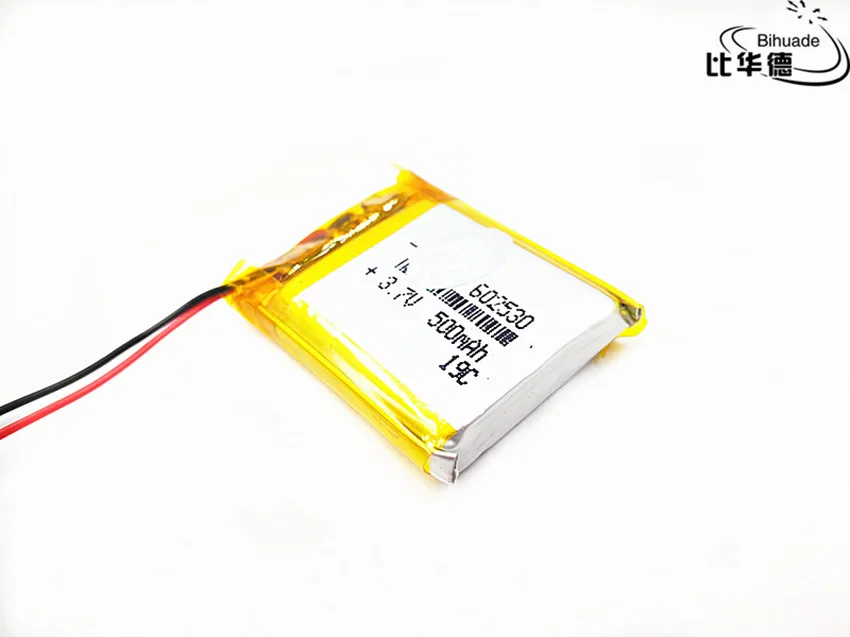 10 шт. 3,7 в 500 мАч 602530 литиево-полимерный lipo аккумуляторная батарея для Mp3 Mp4 PAD DVD DIY электронная книга bluetooth