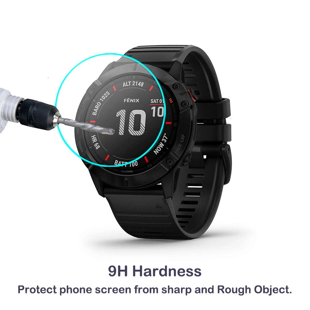 2 упаковки для Garmin Fenix 6 6s 6x Pro Sapphire солнечные gps часы Защитная пленка 2.5D прозрачное закаленное стекло протектор экрана