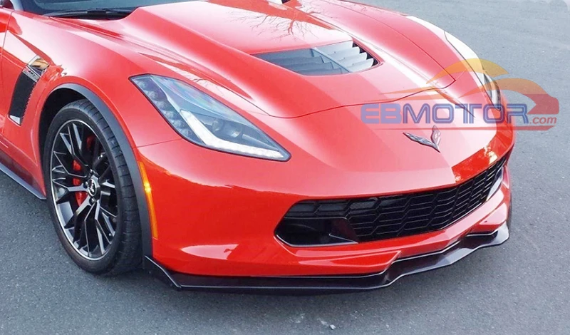 Неокрашенный RKS передний спойлер 3 шт./компл. для Chevrolet Corvette C7 2014UP T062F