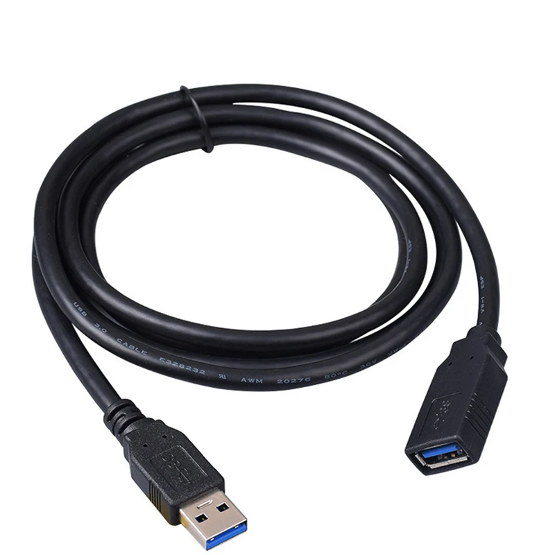 1,5 m Универсальный USB 3,0 тип A мужчин и женщин Удлинительный кабель синхронизации данных OD 5,5 мм УДЛИНИТЕЛЬ шнур M/F для компьютера ПК мышь