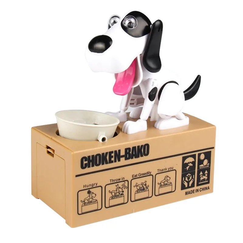 Robotic Dog Banco Canino Money Box Automatic Stole Coin Piggy Bank Saving Box Gifts For Kid Baby Child