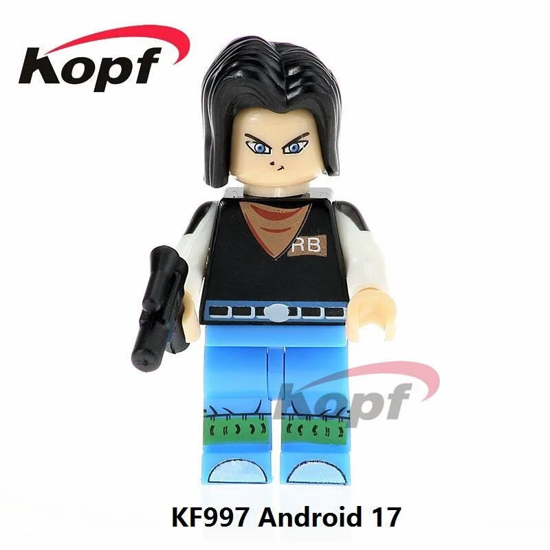 KF997 Without Box Один строительные блоки Dragon Ball серии кирпичи черный сын Goku vegeta Recoom Raditz с логотипом и надписью из цифры для игрушка-подарок для детей - Цвет: KF997 Without Box