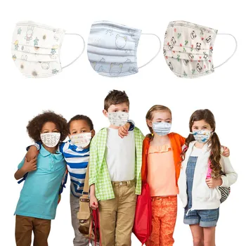 

50pcs Disposable Mask for face Kids Breathable Mouth Muffle Face Cover Mascarilla Infantil Skin Care Kids Mask Masque Enfant