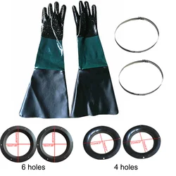 Gants de sablage avec joints toriques, 60cm, 23.6 pouces, pièces de sablage, pour homme 