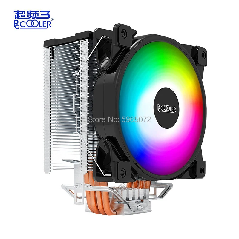 Кулер Pccooler 120 мм для цп пк вентилятор воздушного охлаждения RGB компоненты кулера