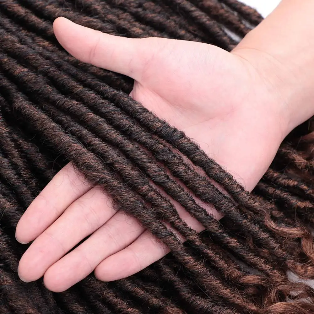 Умная коса синтетические 24 пряди богиня искусственные Локи Омбре серый косичка волосы мягкие предварительно петлевые крючком косички 16 дюймов 20 дюймов доступны